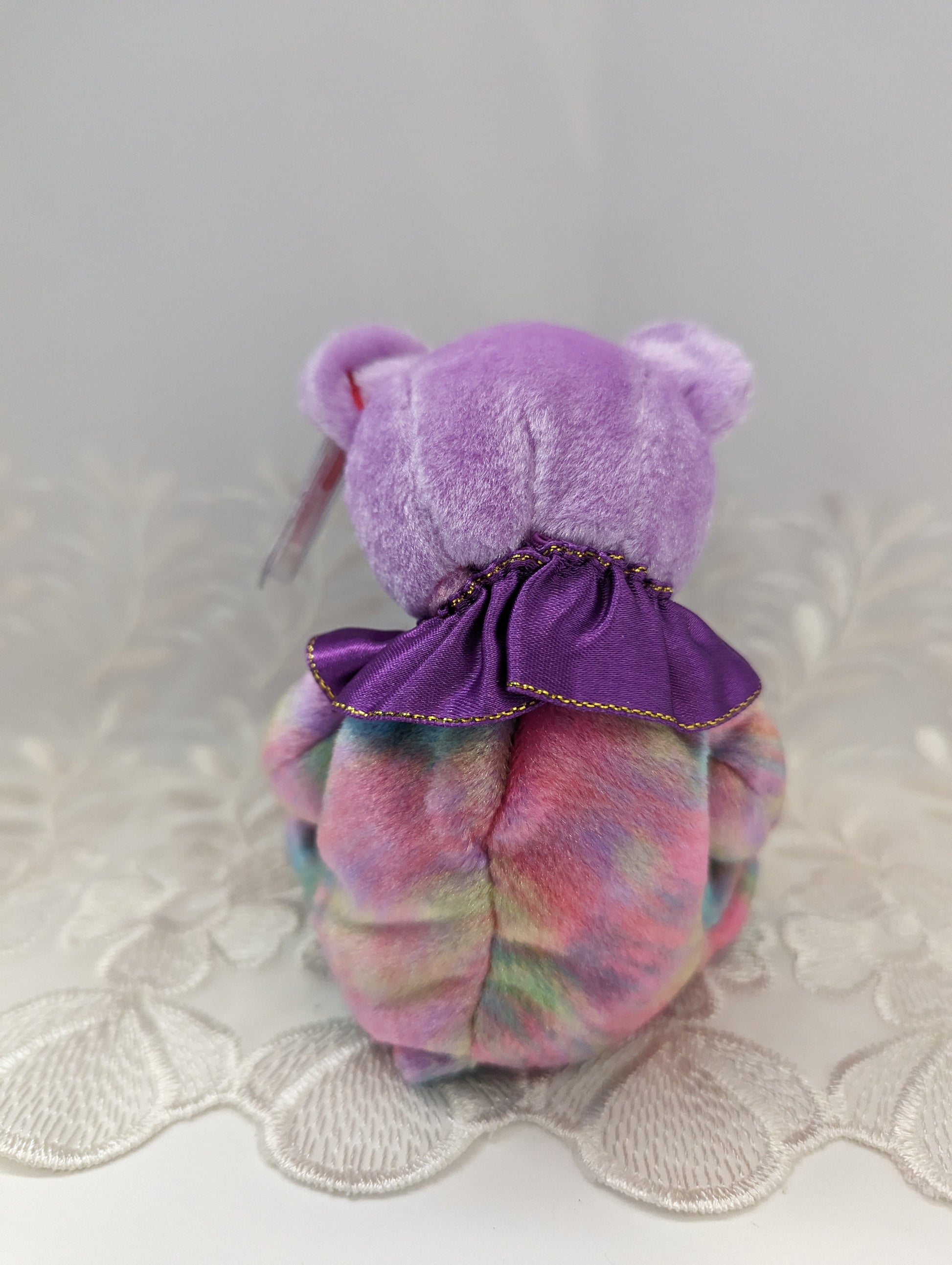 Ty Beanie Baby - February The Birthday Clown Bear (6in) - Vintage Beanies Canada