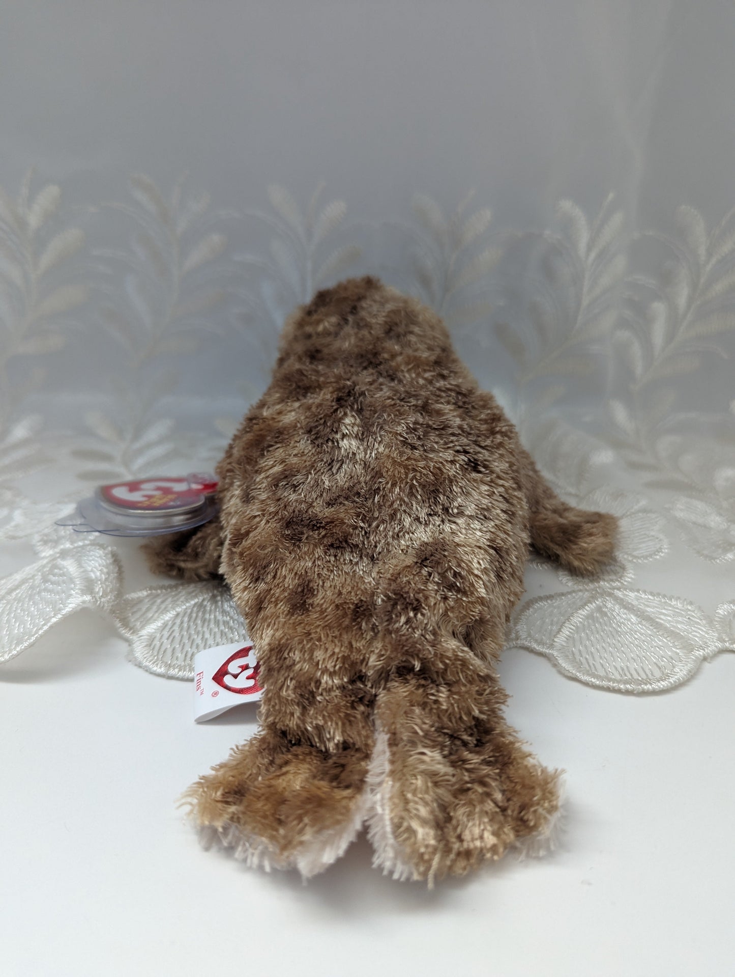 Ty Beanie Baby - Fins The Seal (8in) - Vintage Beanies Canada