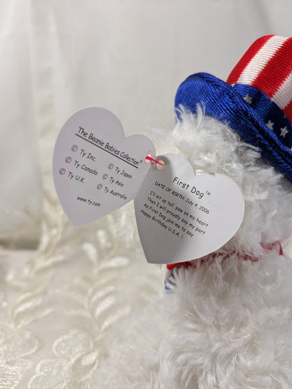 Ty Beanie Baby - First Dog The American Dog (6in) - Vintage Beanies Canada