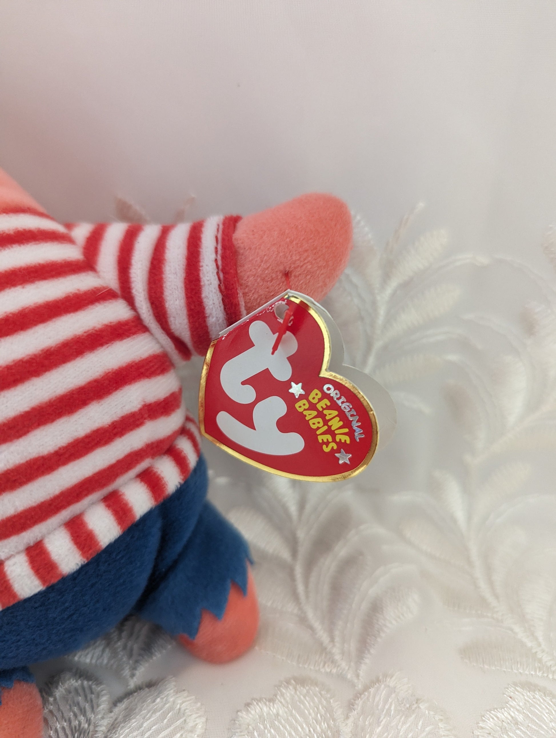 Ty Beanie Baby - First Mate Patrick The Pirate Starfish From Spongebob (7in) Near Mint - Vintage Beanies Canada