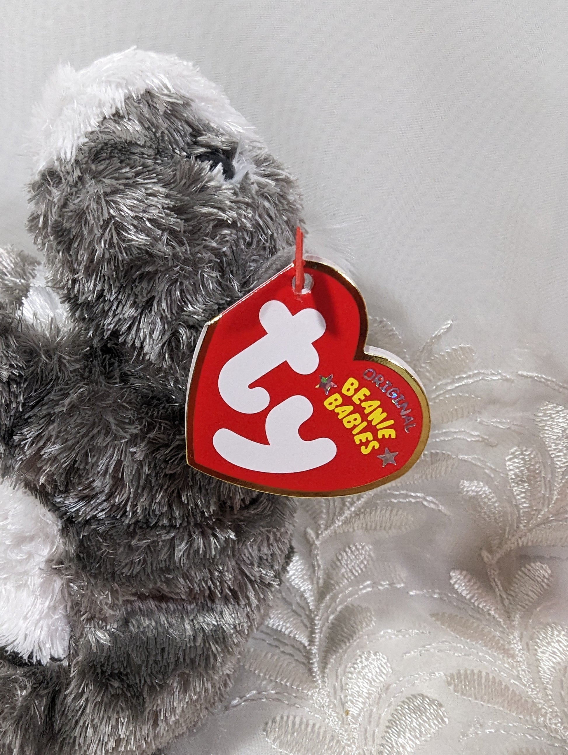 Ty Beanie Baby - Flash the Grey Guinea Pig *Rare* (6 in) - Vintage Beanies Canada