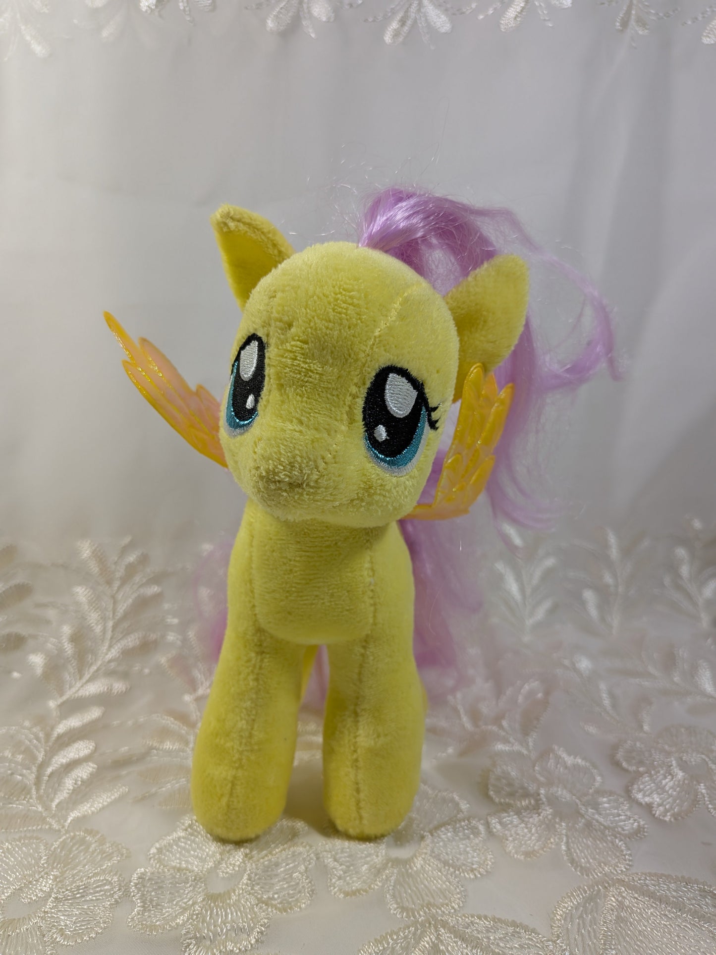Ty Beanie Baby - Fluttershy the Yellow Pony from My Little Pony (7in) No Tag - Vintage Beanies Canada