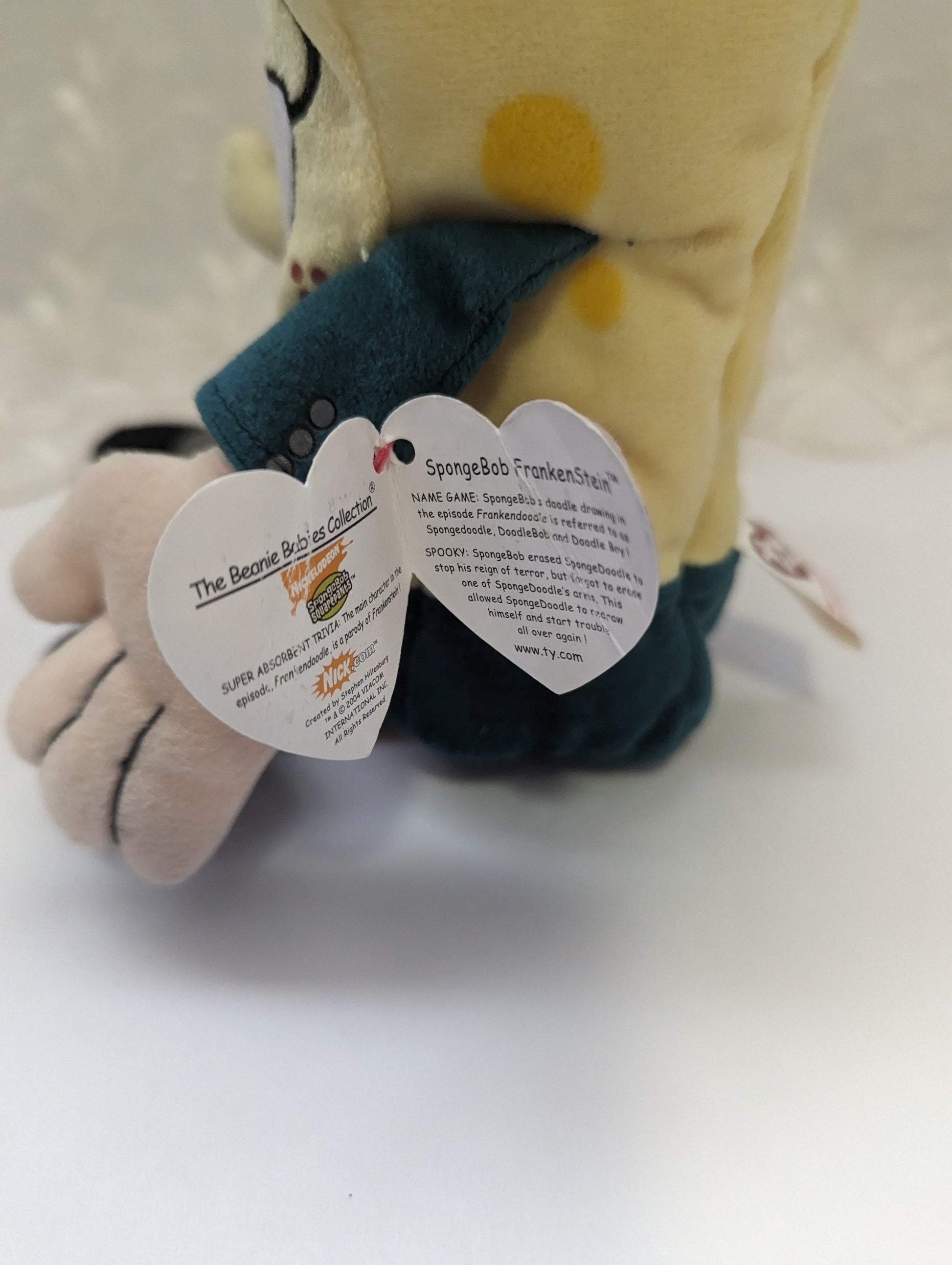 Ty Beanie Baby - Frankenstein SpongeBob SquarePants (9in) Non-mint Tag - Vintage Beanies Canada