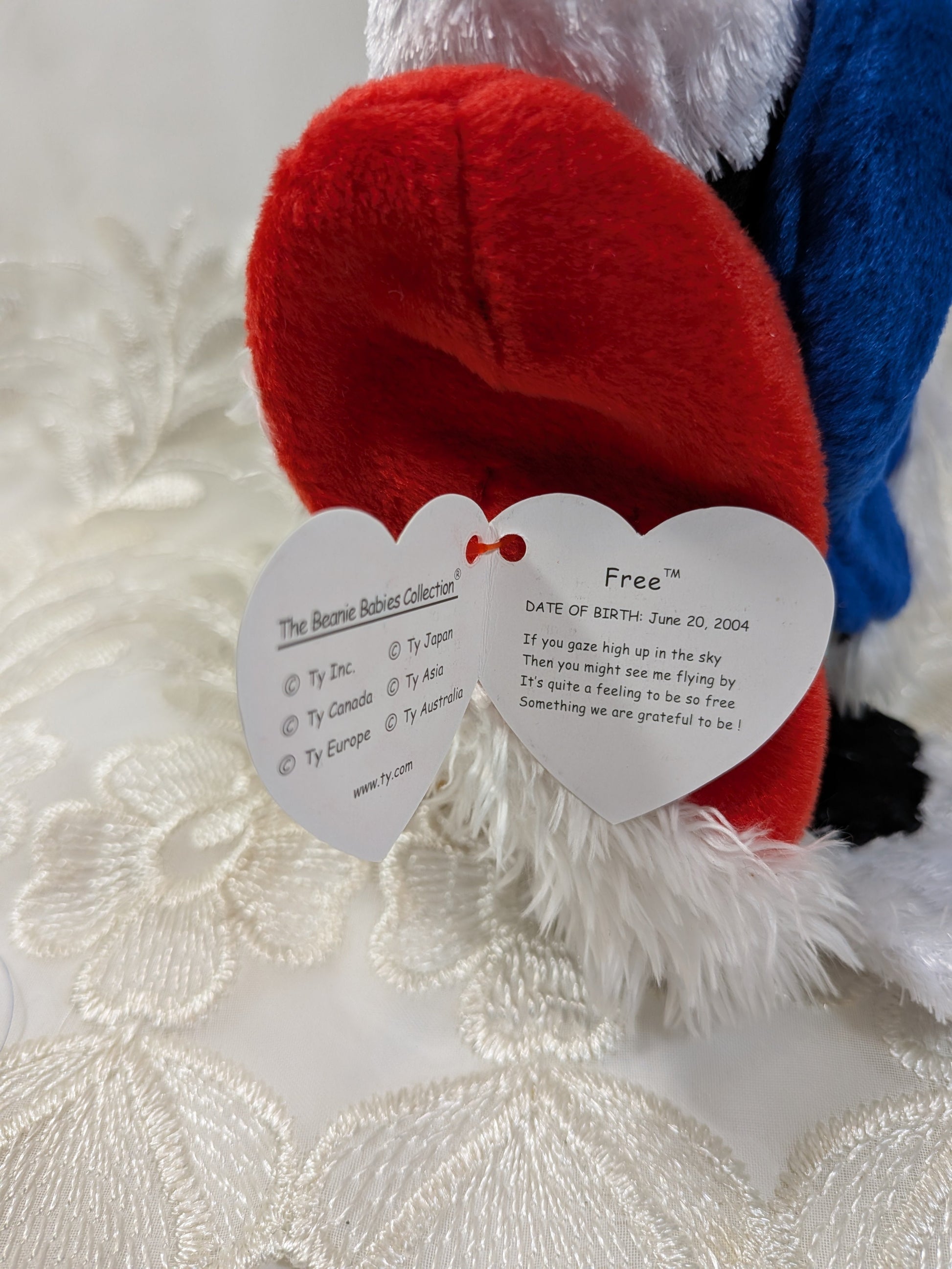 Ty Beanie Baby - Free The Eagle (6 in) - Vintage Beanies Canada