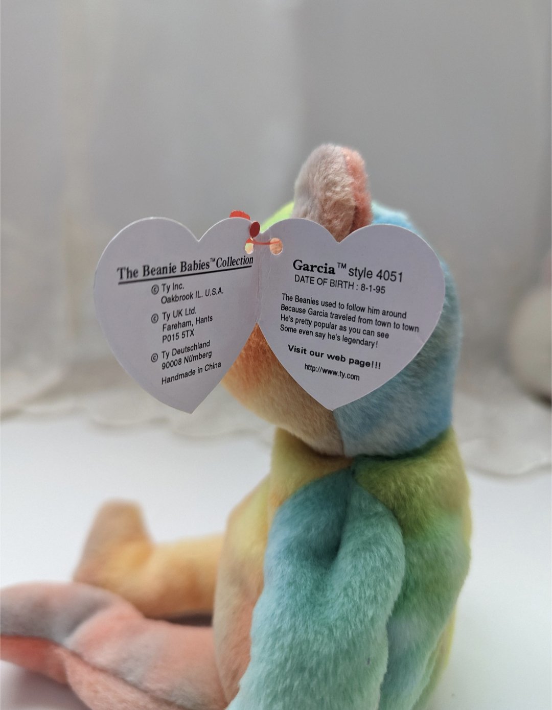 Ty Beanie Baby - Garcia the Bear (8.5in) - Vintage Beanies Canada