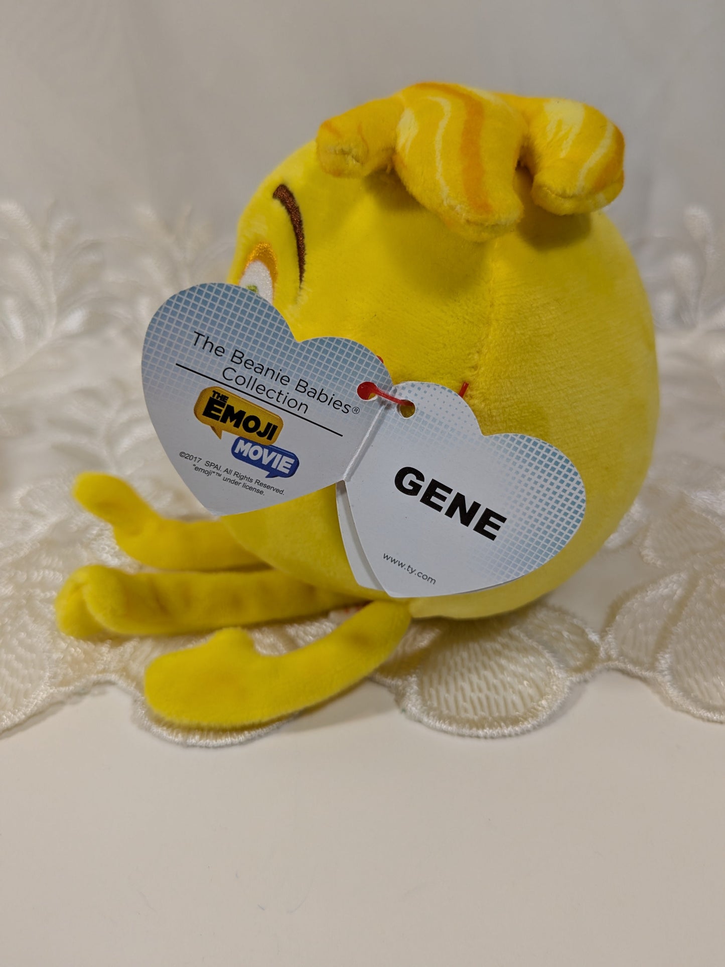 Ty Beanie Baby - Gene the Emoji from the Emoji movie (7in) - Vintage Beanies Canada