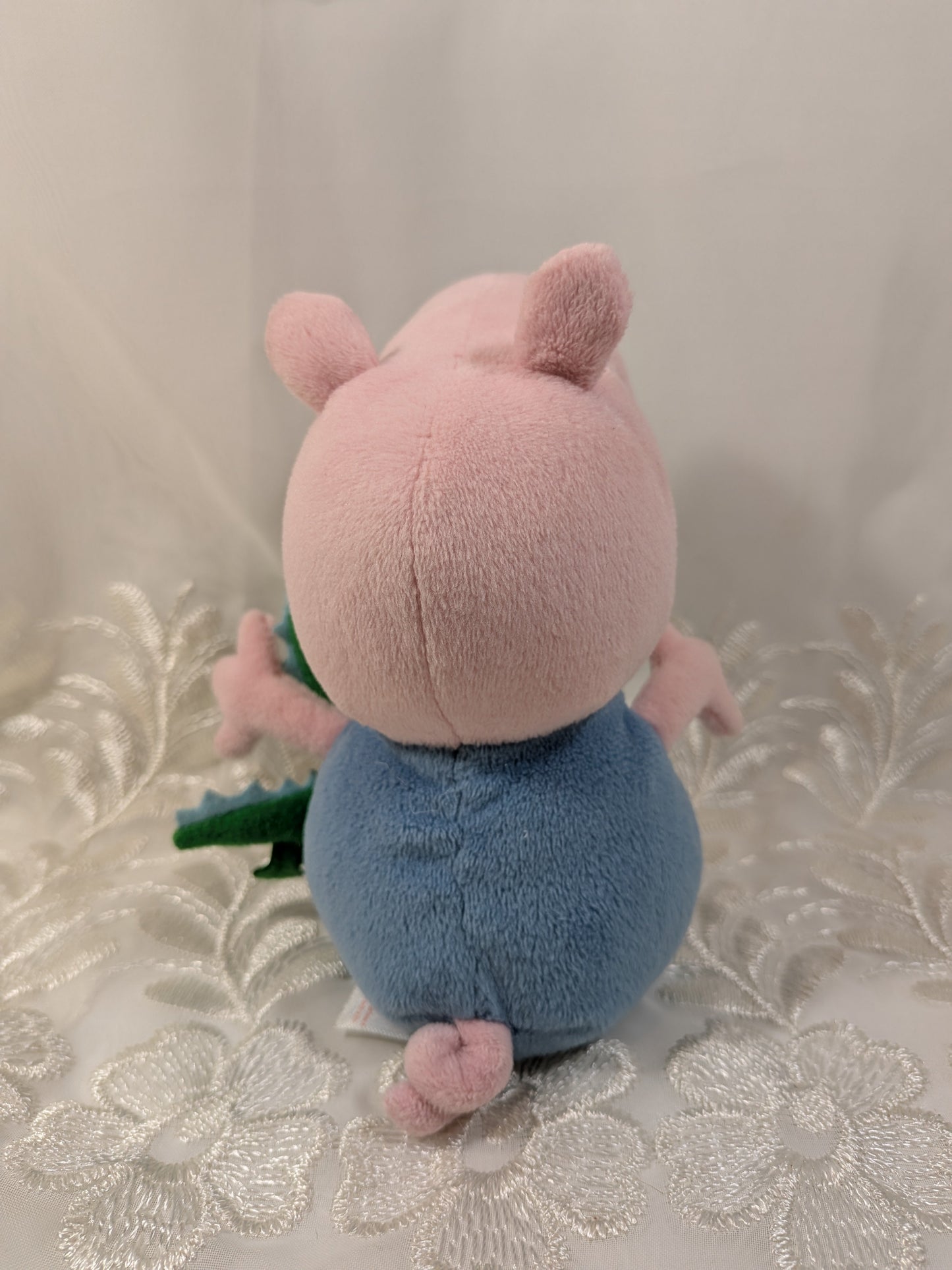 Ty Beanie Baby - George From Peppa Pig with green dinosaur (6 in) No hang tag - Vintage Beanies Canada