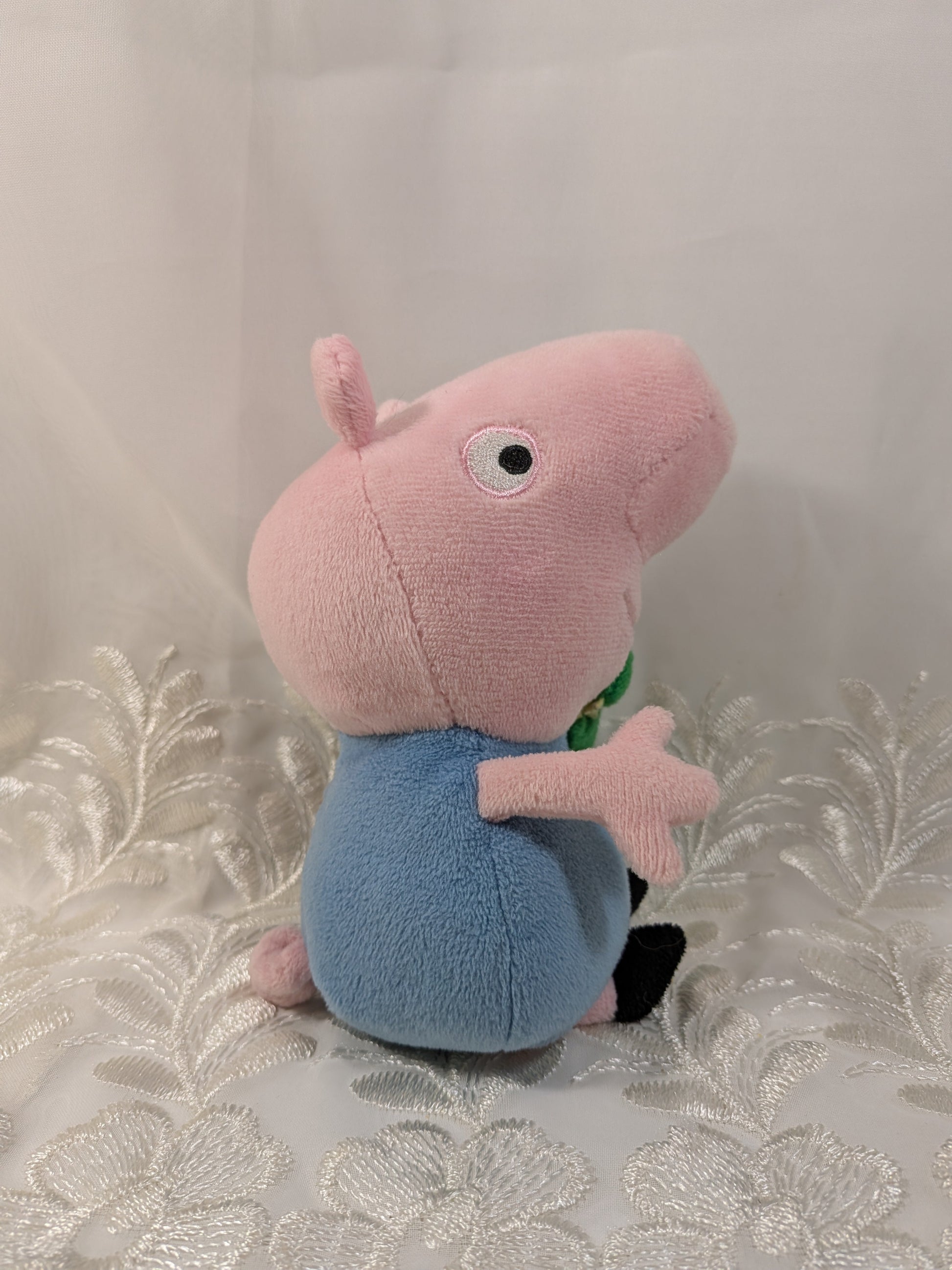 Ty Beanie Baby - George From Peppa Pig with green dinosaur (6 in) No hang tag - Vintage Beanies Canada