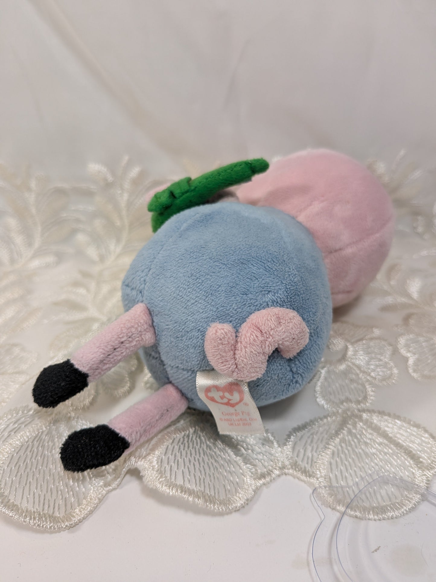 Ty Beanie Baby - George From Peppa Pig with green dinosaur (6 in) No hang tag - Vintage Beanies Canada