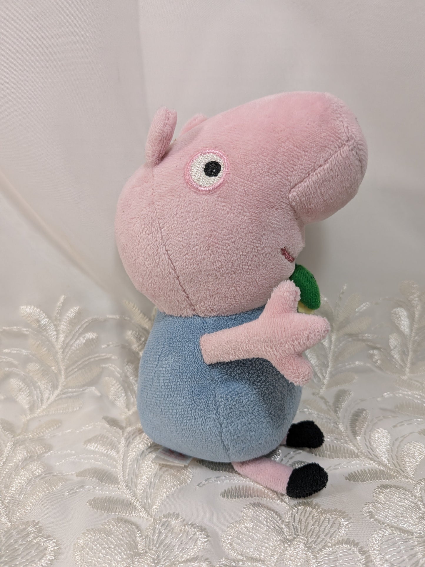 Ty Beanie Baby - George From Peppa Pig with green dinosaur (6 in) No hang tag - Vintage Beanies Canada