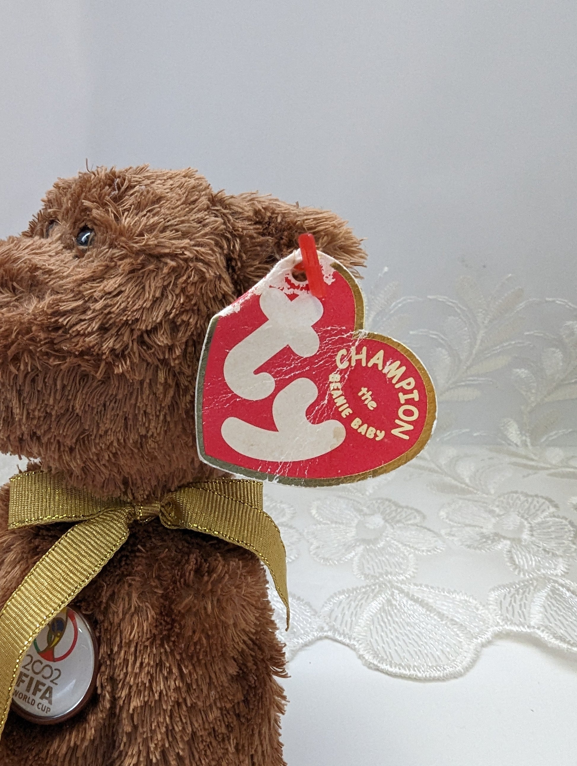 Ty Beanie Baby - Germany the Champion FIFA Bear (8.5in) Non-Mint Tag - Vintage Beanies Canada