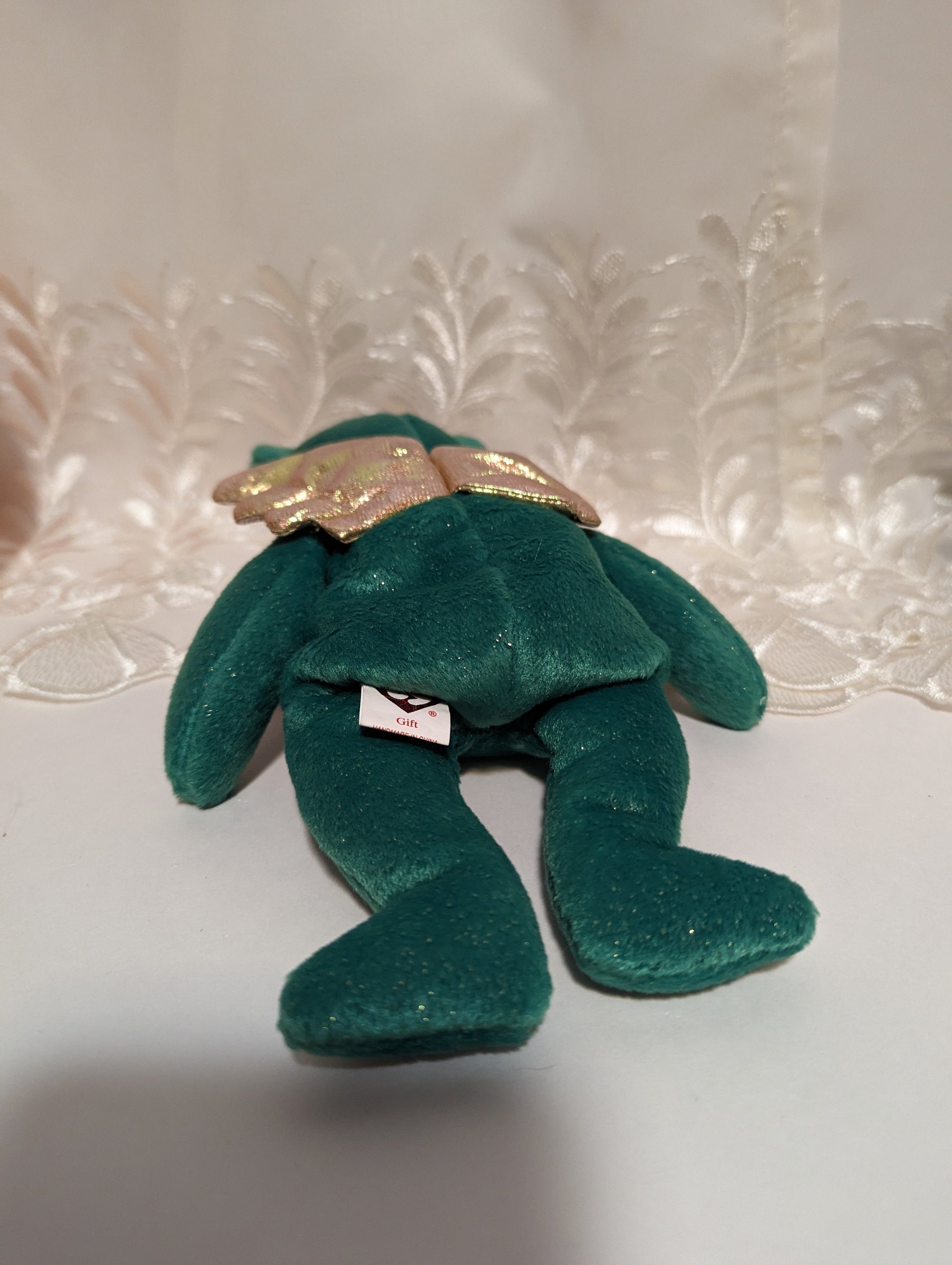 Ty Beanie Baby - Gift The Green Angel Bear (8.5 in) Joy Version - Vintage Beanies Canada