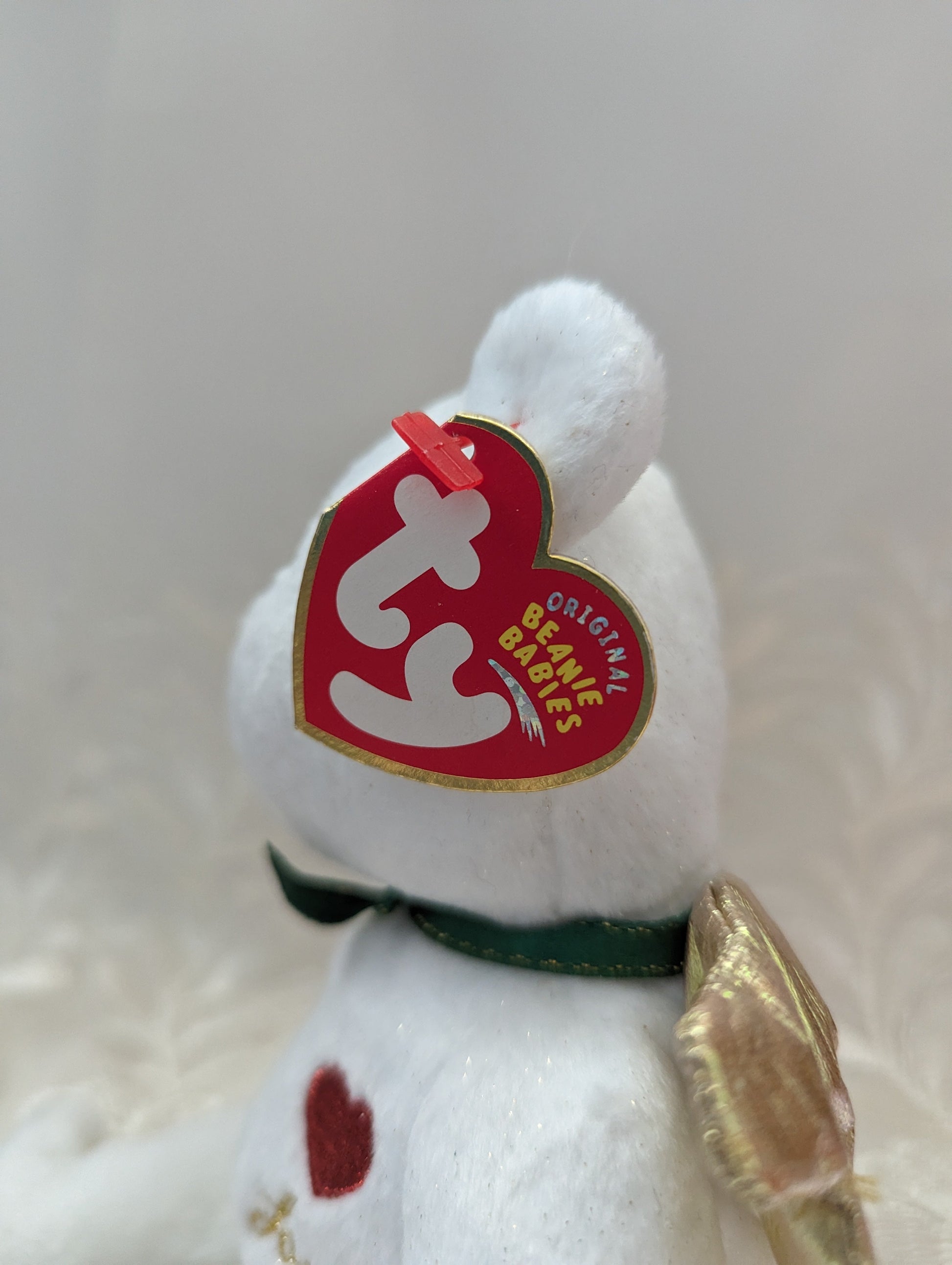 Ty Beanie Baby - Gift The White Angel Bear (8.5in) Love Version - Vintage Beanies Canada