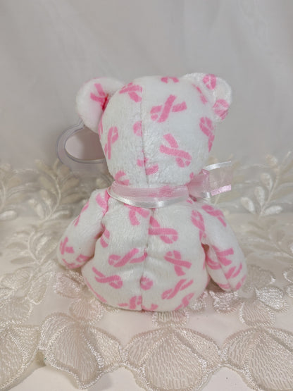 Ty Beanie Baby - Giving the Cancer Awareness Bear (8.5in) - Vintage Beanies Canada