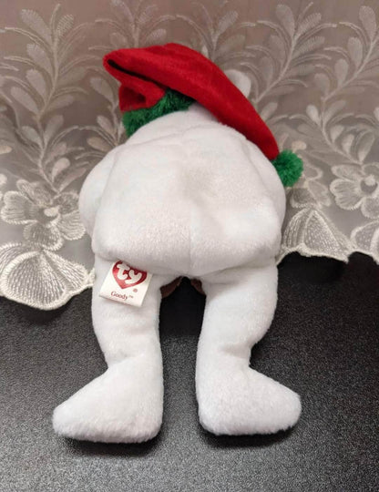 Ty Beanie Baby - Goody The Christmas Bear With Gingerbread Man (9in) - Vintage Beanies Canada