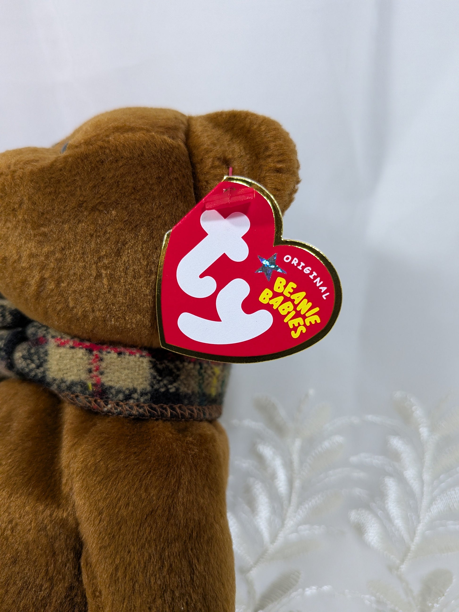 Ty Beanie Baby - Gramps the brown Grandpa Teddy Bear (8.5 in) - Vintage Beanies Canada