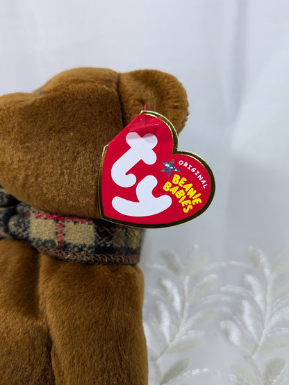 Ty Beanie Baby - Gramps the brown Grandpa Teddy Bear (8.5 in) - Vintage Beanies Canada