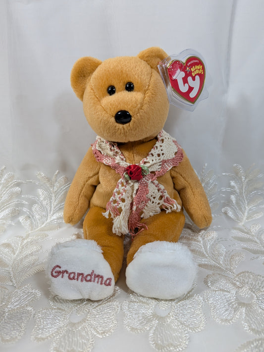 Ty Beanie Baby - Grams The Grandma Bear (8.5in) - Vintage Beanies Canada