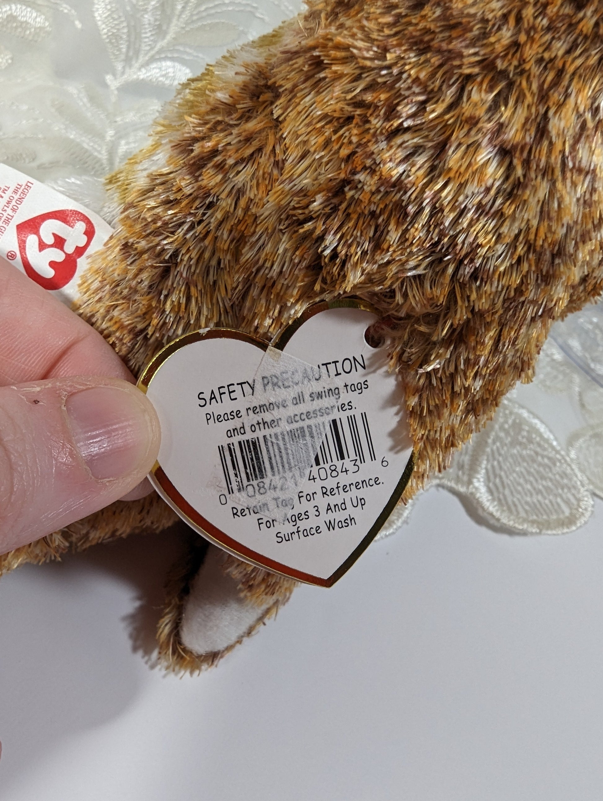 Ty Beanie Baby - Gylfie the Owl - Legend of the Guardian Owls of Ga'Hoole (6 in) Non - mint Tag - Vintage Beanies Canada
