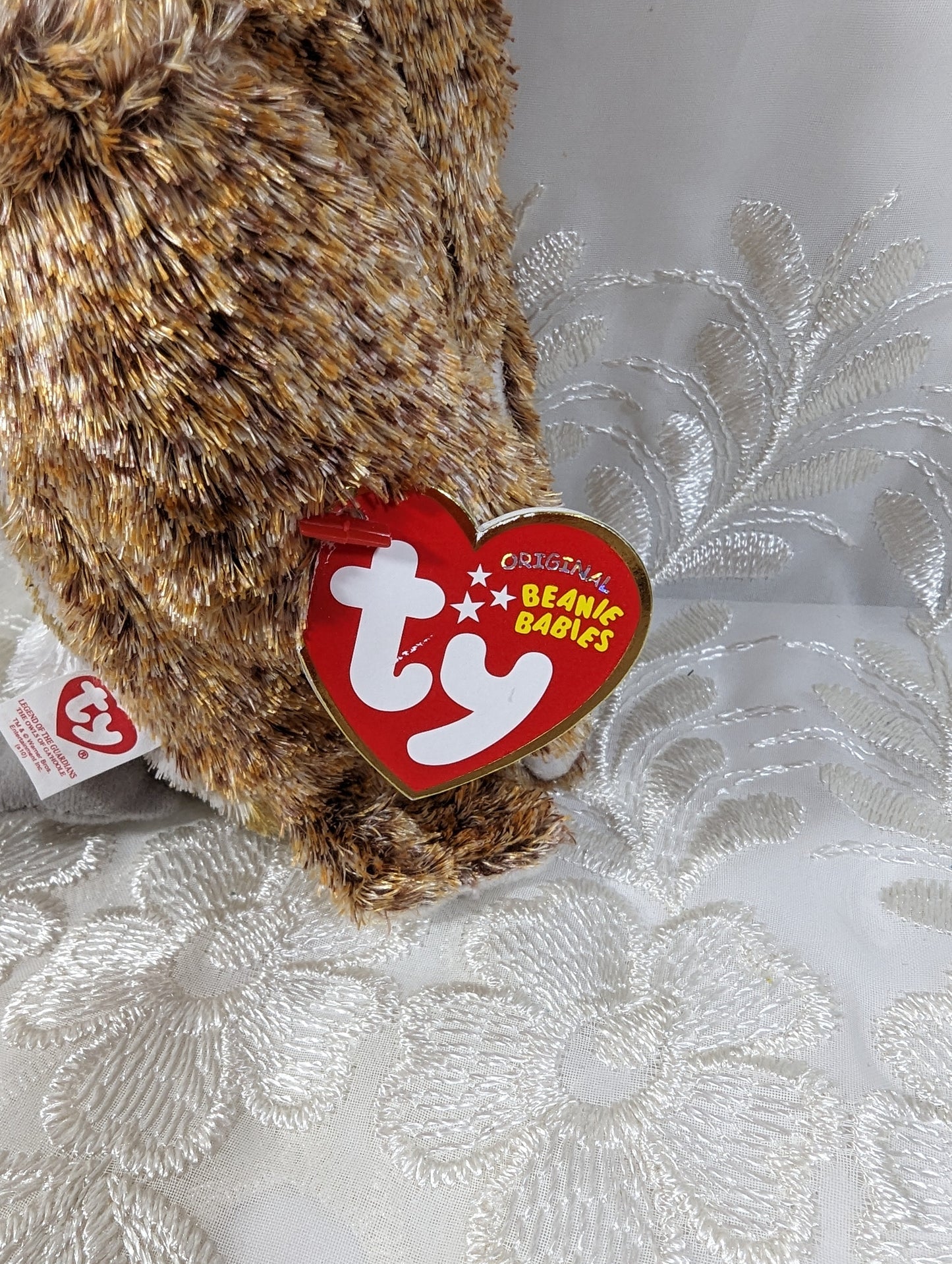Ty Beanie Baby - Gylfie the Owl - Legend of the Guardian Owls of Ga'Hoole (6 in) Non - mint Tag - Vintage Beanies Canada