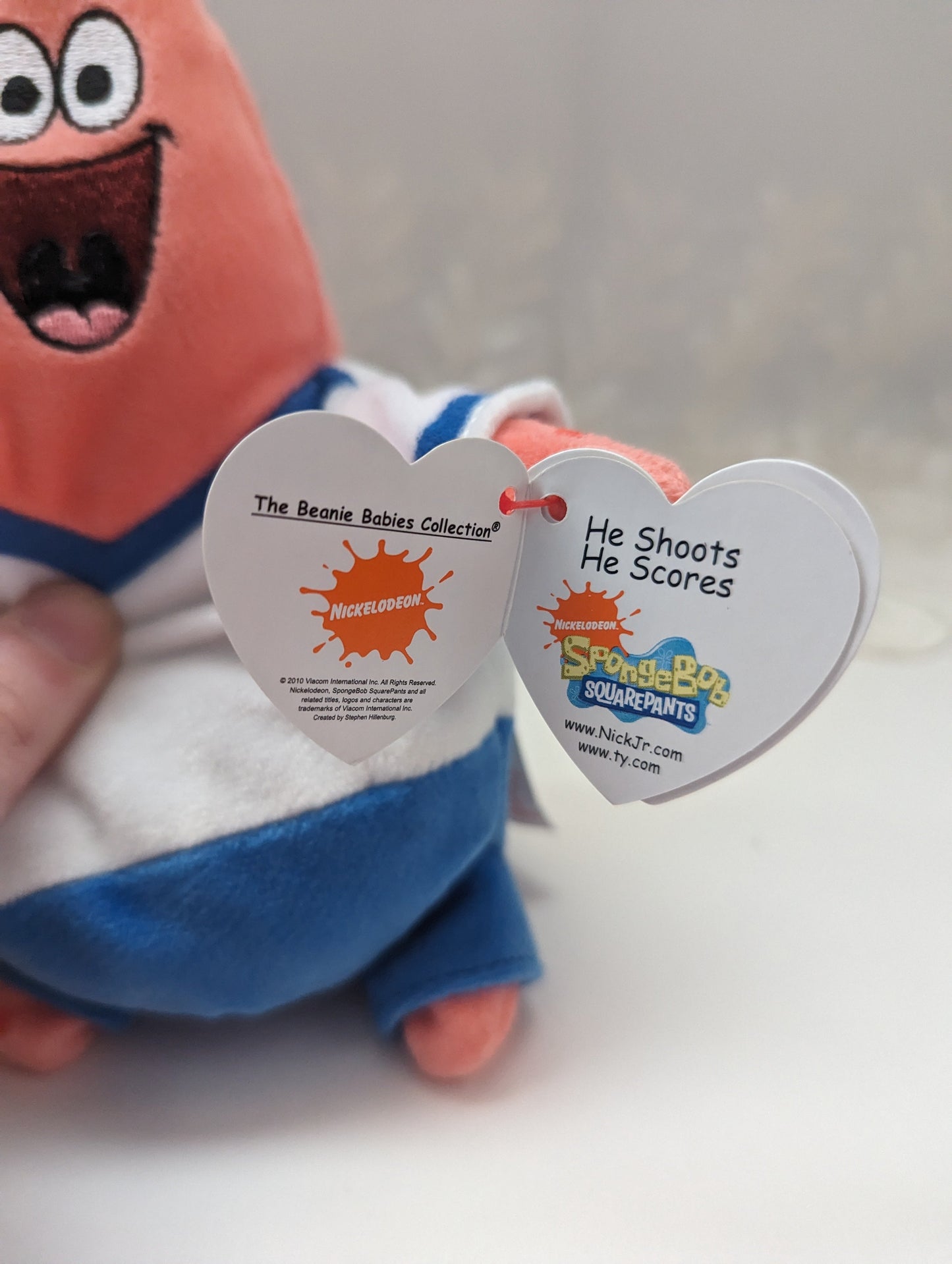 Ty Beanie Baby - He Shoots He Scores Patrick The Starfish From SpongeBob (7in) UK Exclusive - Vintage Beanies Canada