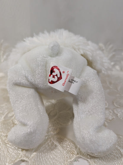 Ty Beanie Baby - Heavenly The Angel Bear (7in) - Vintage Beanies Canada
