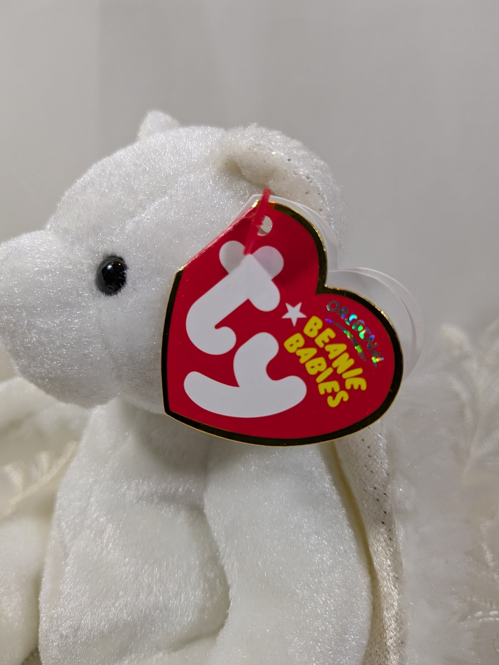 Ty Beanie Baby - Heavenly The Angel Bear (7in) - Vintage Beanies Canada