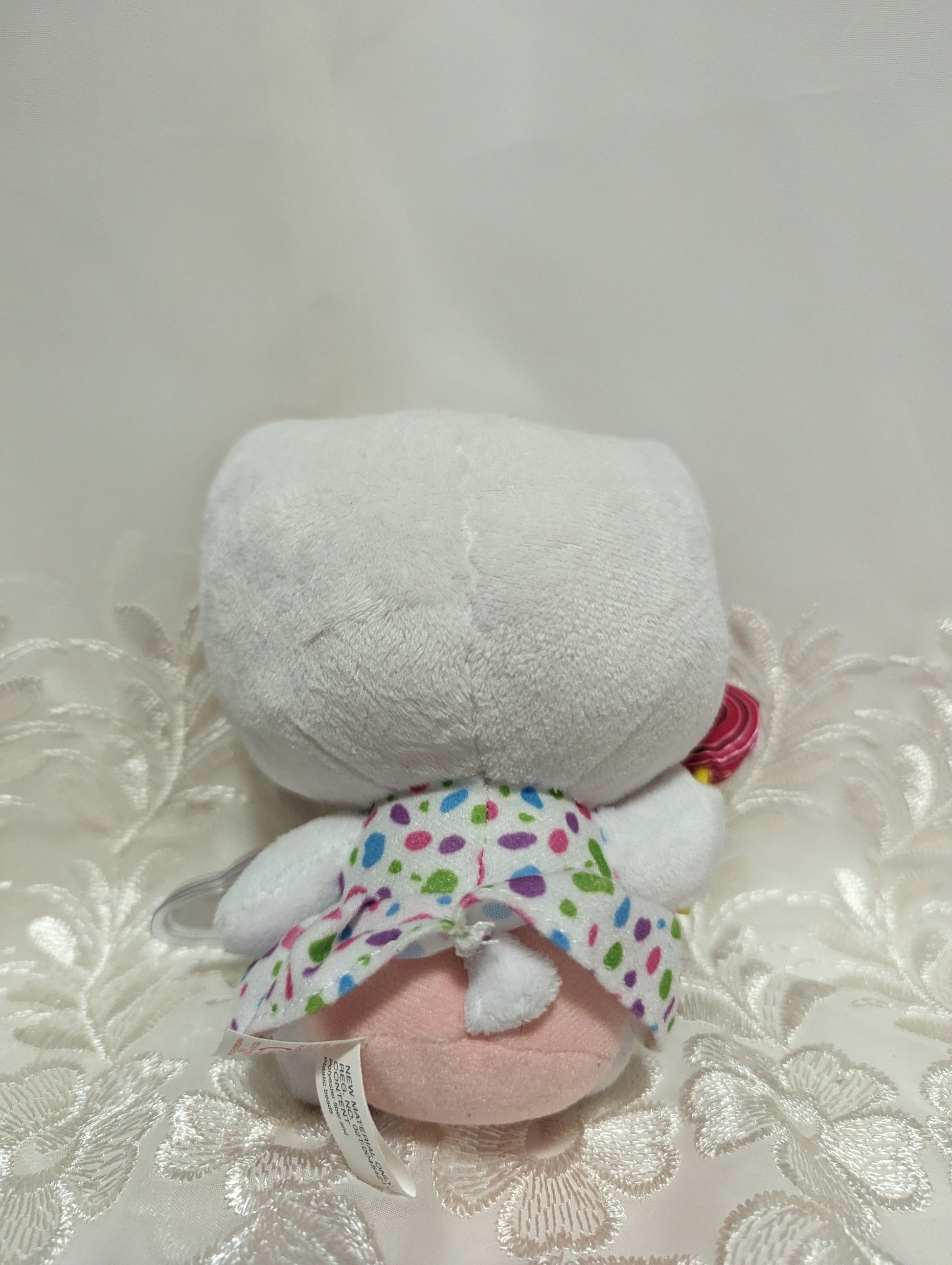 TY Beanie Baby - Hello Kitty In Polkadot Dress Holding Lollipop (6in) - Vintage Beanies Canada