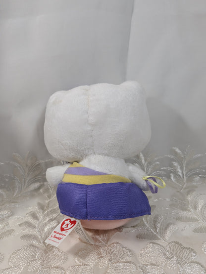 Ty Beanie Baby - Hello Kitty In Purple Peace Dress (6In) - Vintage Beanies Canada