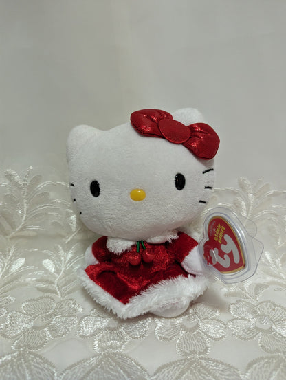 Ty Beanie Baby - Hello Kitty In Red Christmas Dress (5.5in) - Vintage Beanies Canada Ty Beanie Baby - Hello Kitty In Red Christmas Dress (5.5in) - Vintage Beanies Canada
