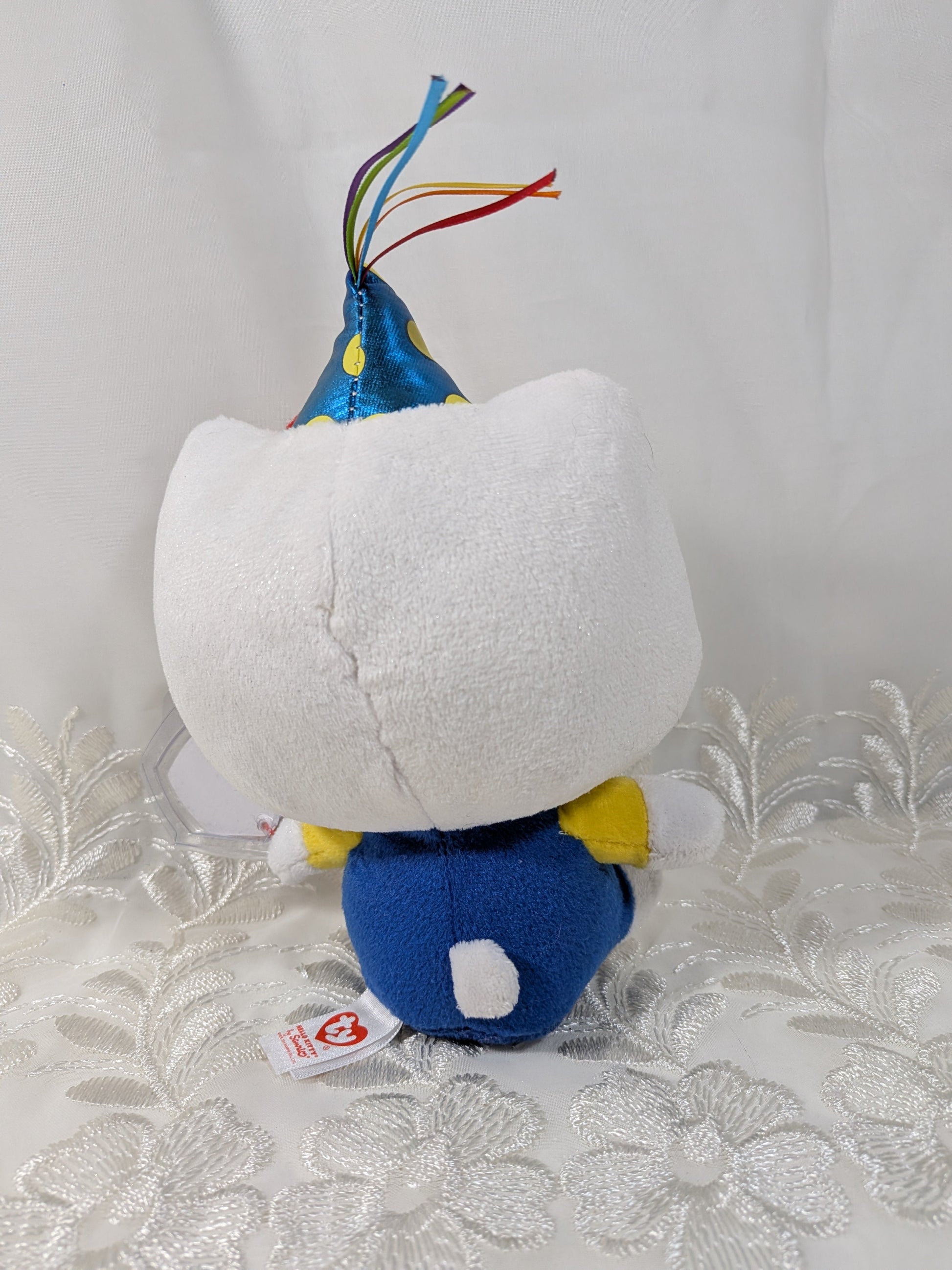 Ty Beanie Baby - Hello Kitty with Birthday Hat (6in) - Vintage Beanies Canada