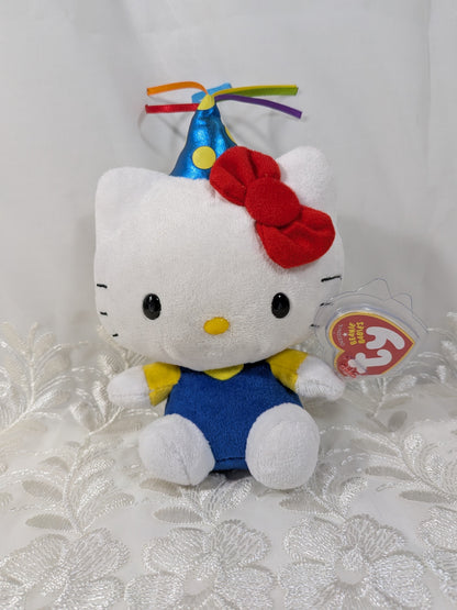 Ty Beanie Baby - Hello Kitty with Birthday Hat (6in) - Vintage Beanies Canada