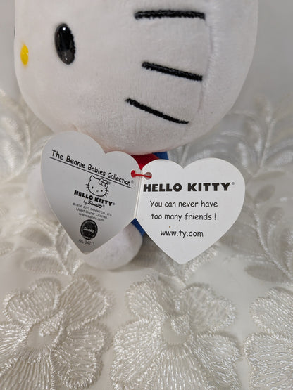 Ty Beanie Baby - Hello Kitty with New York Overalls (6 in) - Vintage Beanies Canada