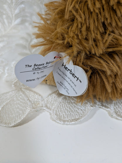 Ty Beanie Baby - Herbert The Hedgehog (6 in) Non - mint Hang Tag - Vintage Beanies Canada