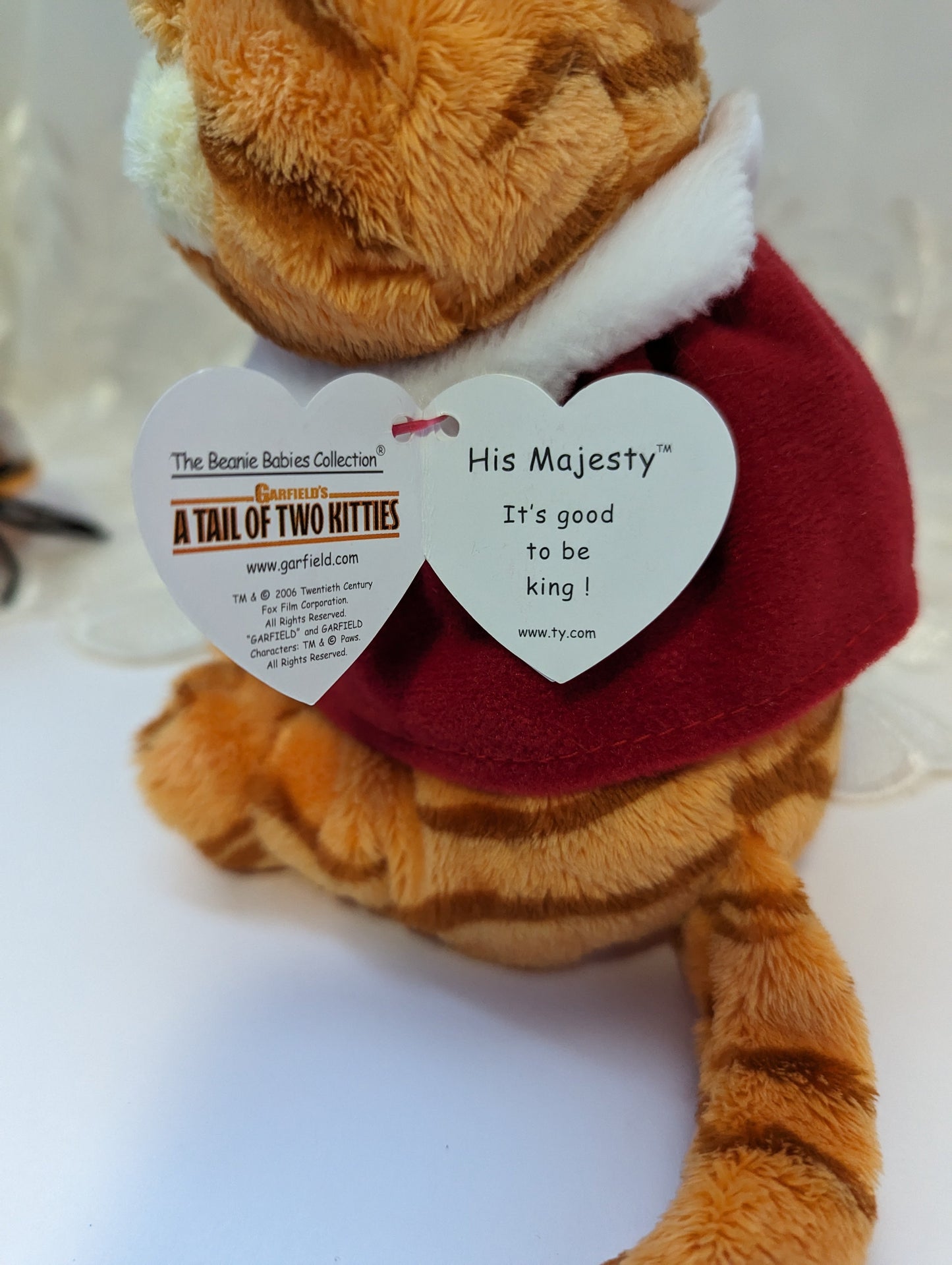 Ty Beanie Baby - His Majesty The Royal Garfield (8in) - Vintage Beanies Canada