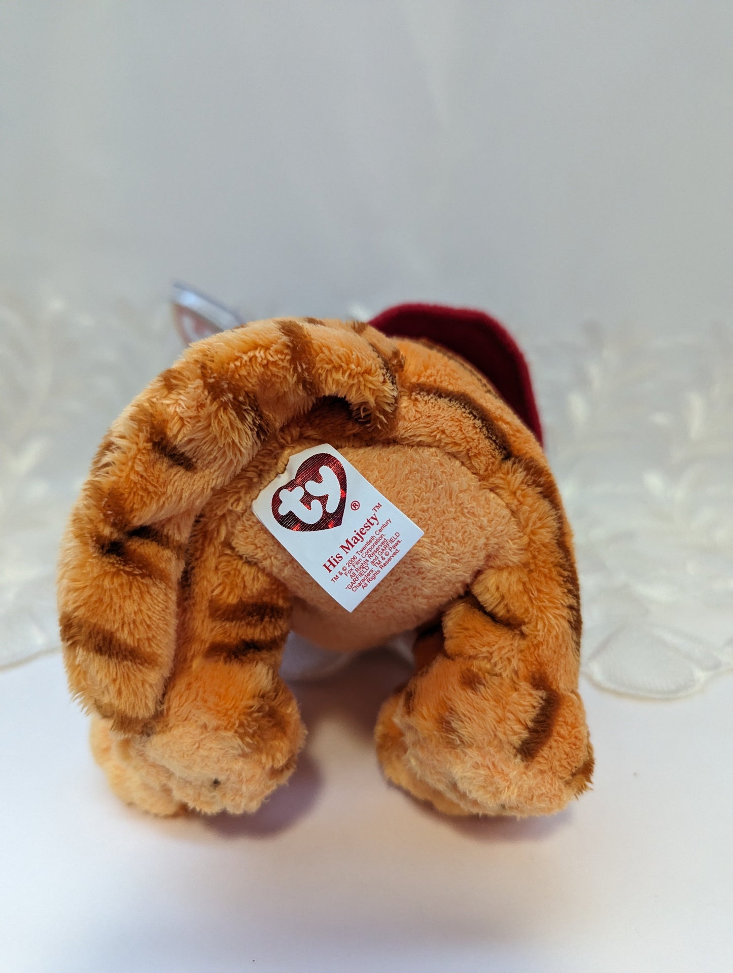 Ty Beanie Baby - His Majesty The Royal Garfield (8in) - Vintage Beanies Canada