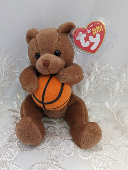 Ty Beanie Baby - Hoops The Basketball Bear (6in) - Vintage Beanies Canada
