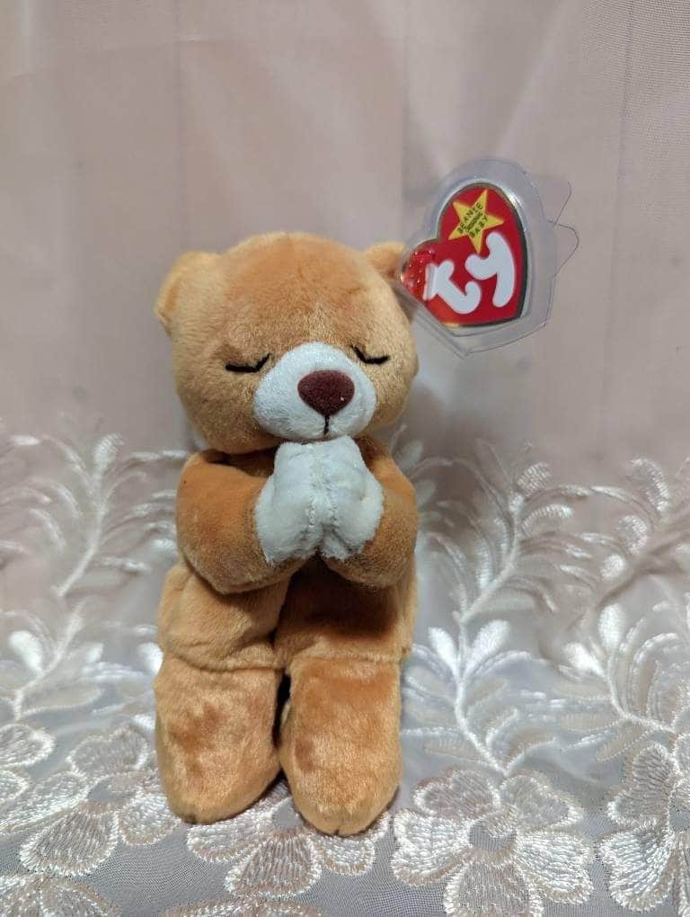 Ty Beanie Baby - Hope The Praying Bear (6.5in) - Vintage Beanies Canada