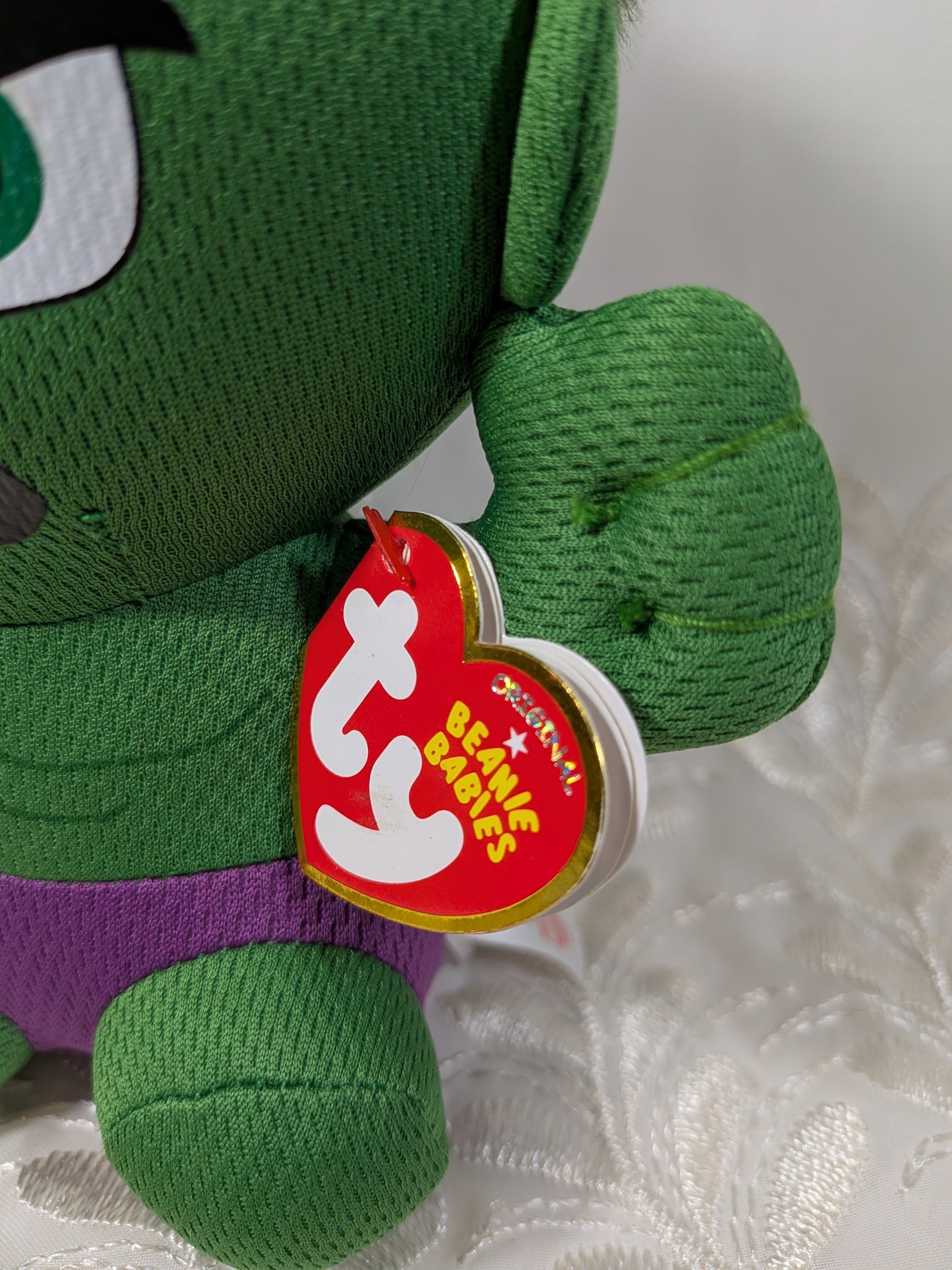 Ty Beanie Baby - Hulk From Marvel (6in) - Vintage Beanies Canada