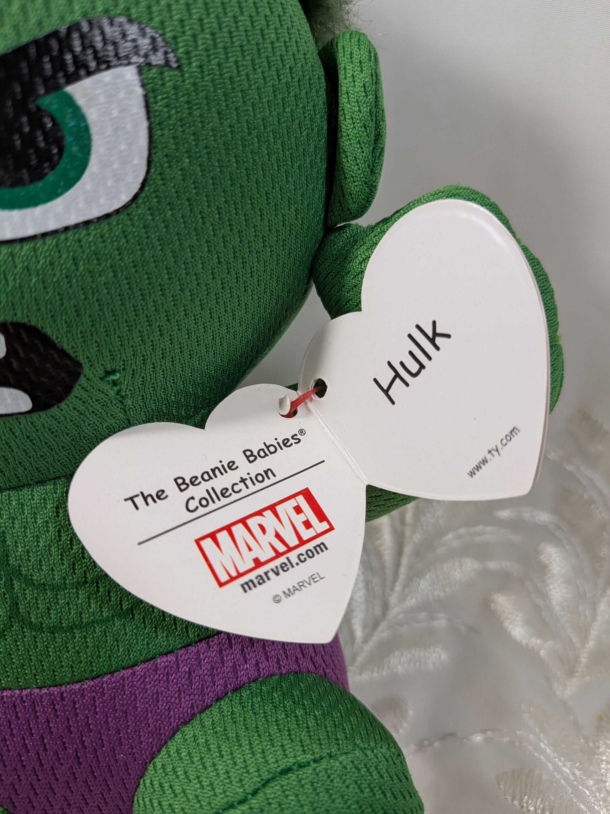 Ty Beanie Baby - Hulk From Marvel (6in) - Vintage Beanies Canada