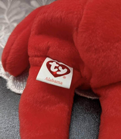 Ty Beanie Baby - I Love Alabama The Red Bear (8.5in) - Vintage Beanies Canada