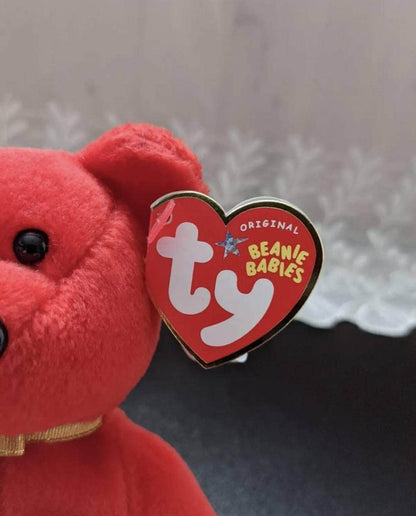 Ty Beanie Baby - I Love Alabama The Red Bear (8.5in) - Vintage Beanies Canada