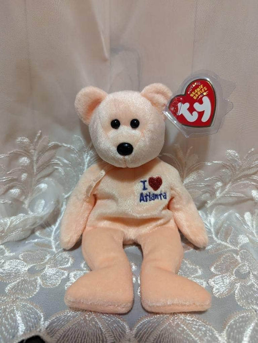 Ty Beanie Baby - I love Atlanta The Bear - Near Mint (8.5) - Vintage Beanies Canada