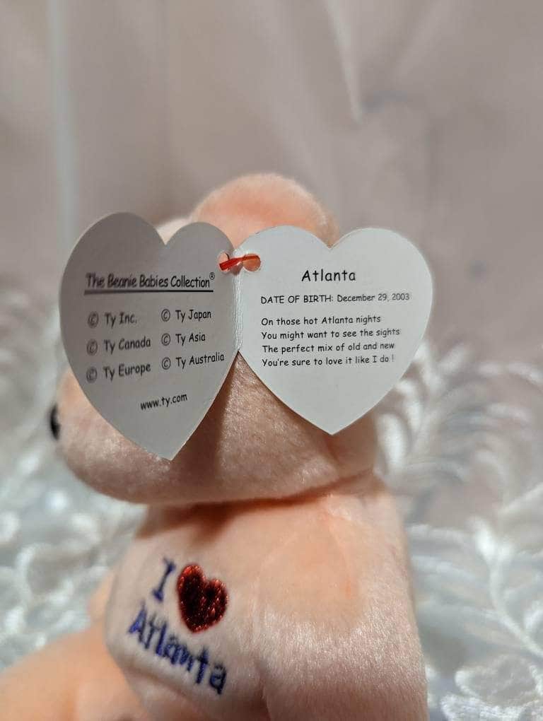 Ty Beanie Baby - I love Atlanta The Bear - Near Mint (8.5) - Vintage Beanies Canada