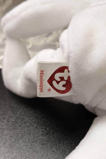Ty Beanie Baby - I Love Mississippi The White Bear (8.5in) - Vintage Beanies Canada