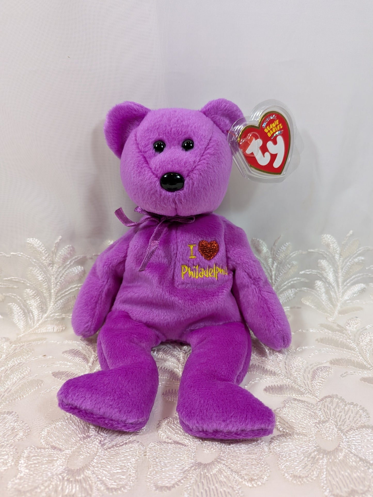 Ty Beanie Baby - I love Philadelphia the bear (8.5in) - Vintage Beanies Canada