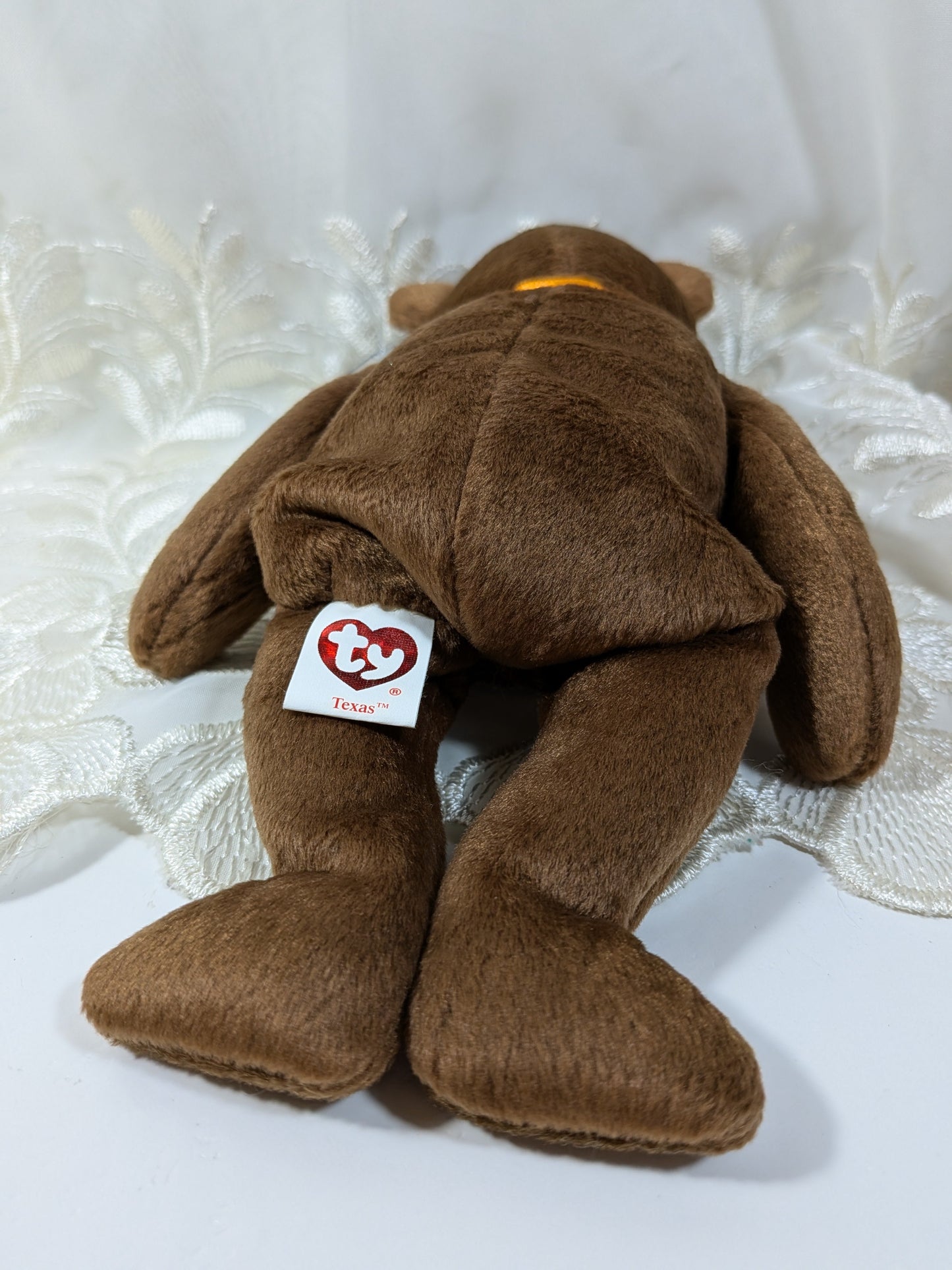Ty Beanie Baby - I Love Texas The Brown Bear (8.5in) - Vintage Beanies Canada