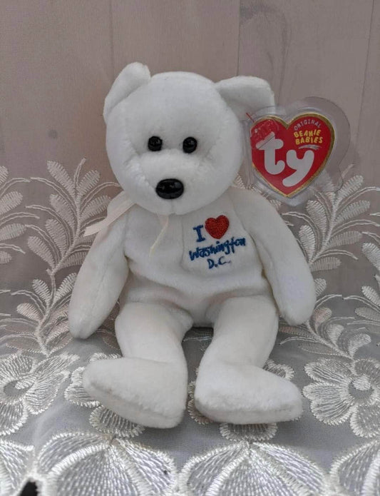 Ty Beanie Baby - I Love Washington DC The Bear (8.5in) - Vintage Beanies Canada