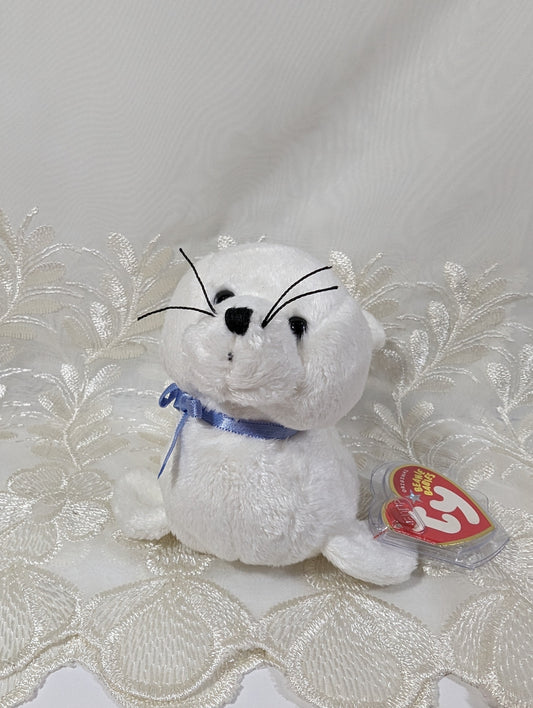 Ty Beanie Baby - Icing the White Seal (6.5 in) Non - mint Tag - Vintage Beanies Canada