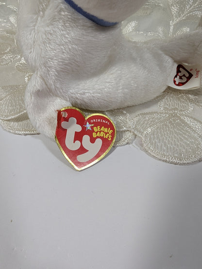 Ty Beanie Baby - Icing the White Seal (6.5 in) Non - mint Tag - Vintage Beanies Canada